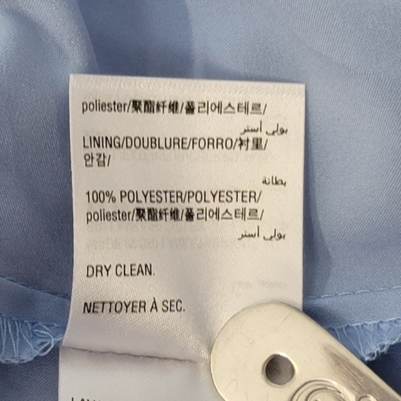 INC International Concepts Size XS Shift Dress Blue Pink Floral Long Sleeve - Picture 11 of 12